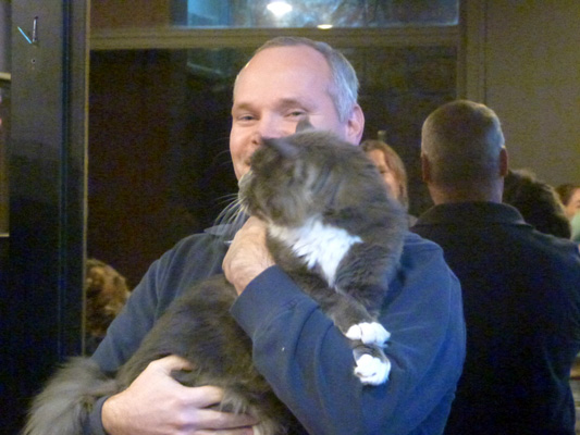 The cattery's cats at the Colonia show, 2015