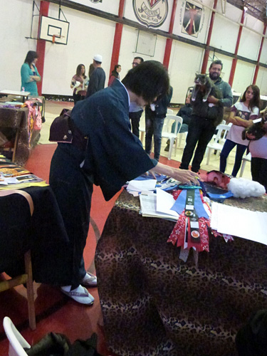 The cattery's cats at the Mar del Plata show, 2015